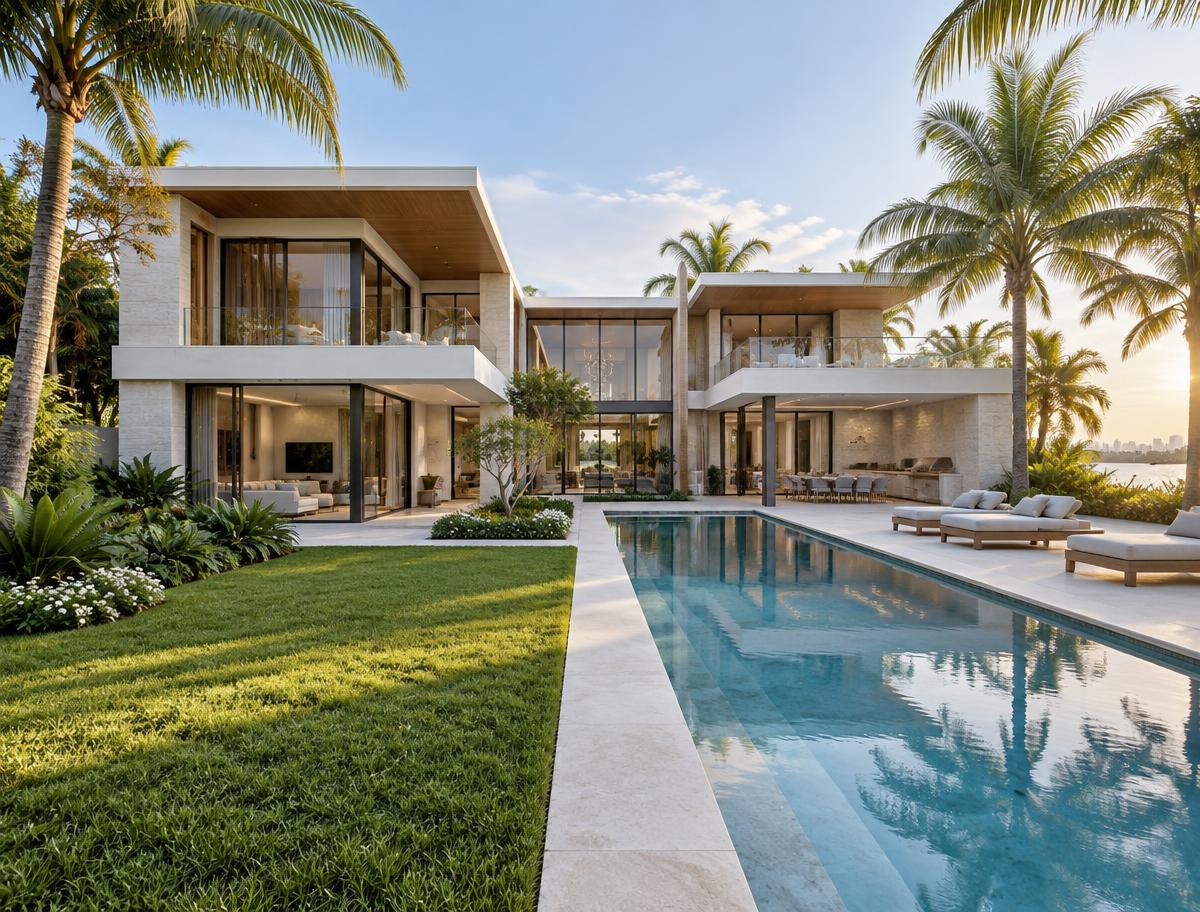 Residencia Island en Key Biscayne